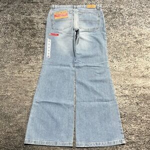 NWT Tommy Hilfiger Low Rise Bell Bottom Jeans Womens 14 Plus Blue Western Hippie